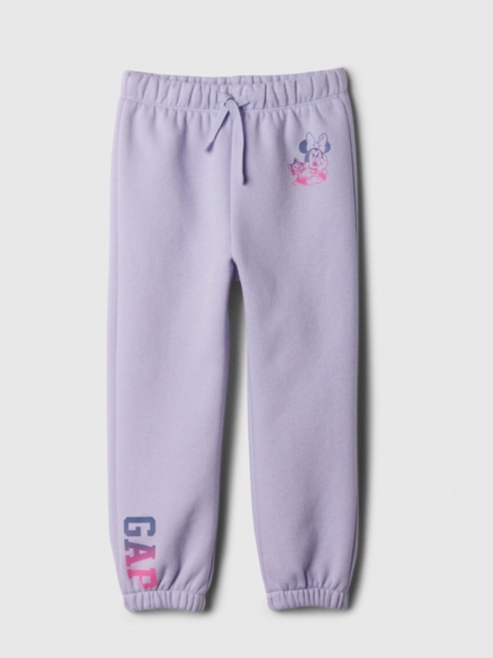 😊FREE😊 GAP Light Purple Fleece Joggers with Minnie Graphic size 12-18m